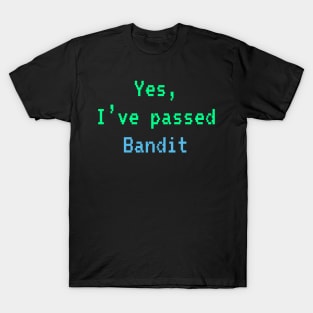 Passed BANDIT (Bright Green W Blue): A Cybersecurity Design T-Shirt